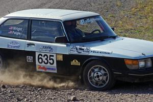 Curt Faigle / Rob Wright in their SAAB 900 Turbo on SS1 (Green Acres I)