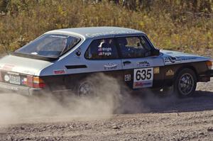 Curt Faigle / Rob Wright in their SAAB 900 Turbo on SS1 (Green Acres I)