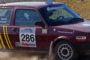 Sean Murphy / Ken Tsang in their VW GTI on SS1 (Green Acres I)