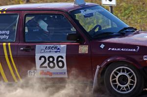 Sean Murphy / Ken Tsang in their VW GTI on SS1 (Green Acres I)