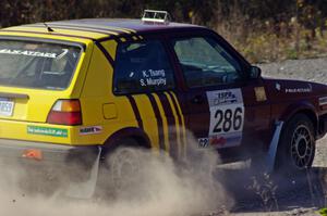 Sean Murphy / Ken Tsang in their VW GTI on SS1 (Green Acres I)