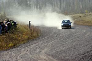 Pawel Dubina / Karol Dubina in their Ford Focus on SS1 (Green Acres I)