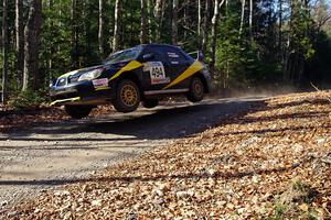 Roman Pakos / Maciej Sawicki in their Subaru WRX STi on SS3 (Herman I)