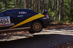 Roman Pakos / Maciej Sawicki in their Subaru WRX STi on SS3 (Herman I)