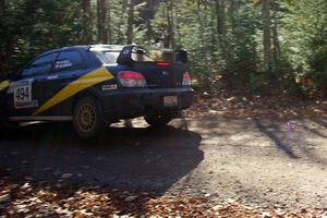 Roman Pakos / Maciej Sawicki in their Subaru WRX STi on SS3 (Herman I)