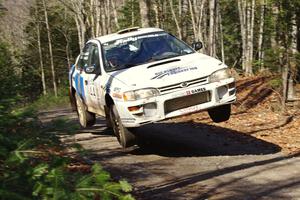 Henry Krolikowski / Cindy Krolikowski in their Subaru Impreza on SS3 (Herman I)