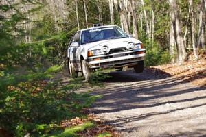 Erik Zenz / Dave Parps in their Mazda 323GTX on SS3 (Herman I)