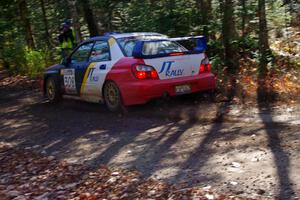 Janusz Topor / Michal Kaminski in their Subaru WRX STi on SS3 (Herman I)