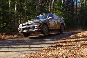 Mason Moyle / Gary Barton in their Subaru Impreza on SS3 (Herman I)