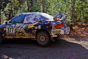 Mason Moyle / Gary Barton in their Subaru Impreza on SS3 (Herman I)