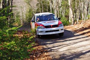 Jan Zedril / Jody Zedril in their Mitsubishi Lancer ES on SS3 (Herman I)