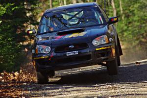 David Allan / John Atsma in their Subaru WRX on SS3 (Herman I)