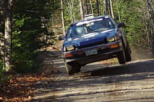 Chris O'Driscoll / Lori O'Driscoll in their Honda CRX on SS3 (Herman I)