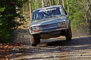 Jim Scray / Colin Vickman	in their Datsun 510 on SS3 (Herman I)