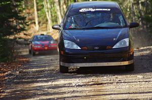 Pawel Dubina / Karol Dubina in their Ford Focus on SS3 (Herman I)