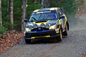 Roman Pakos / Maciej Sawicki in their Subaru WRX STi on SS5 (Herman II)