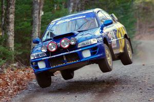 Piotr Fetela / Ray Vambuts in their Subaru Impreza STi on SS5 (Herman II)