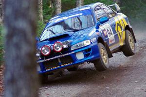 Piotr Fetela / Ray Vambuts in their Subaru Impreza STi on SS5 (Herman II)