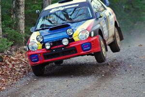 Janusz Topor / Michal Kaminski in their Subaru WRX STi on SS5 (Herman II)