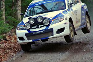 Eric Burmeister / Dave Shindle in their Mazda MAZDASPEED 3 on SS5 (Herman II)