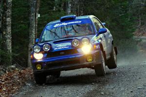 Dick Rockrohr / Dan Rockrohr in their Subaru WRX on SS5 (Herman II)