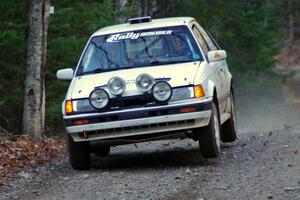 Erik Zenz / Dave Parps in their Mazda 323GTX on SS5 (Herman II)