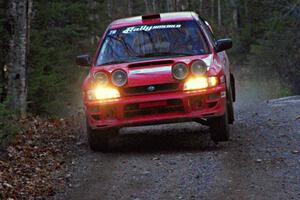 Dustin Kasten / Corina Soto in their Subaru Impreza on SS5 (Herman II)