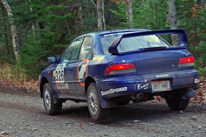 Chad Haines / Paul Oliver in their Subaru Impreza 2.5RS on SS5 (Herman II)
