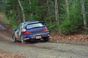 Chad Haines / Paul Oliver in their Subaru Impreza 2.5RS on SS5 (Herman II)