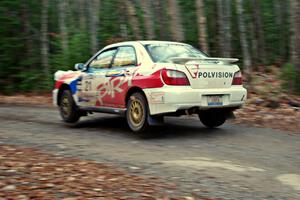 Yurek Cienkosz / Mariusz Malik in their Subaru WRX on SS5 (Herman II)