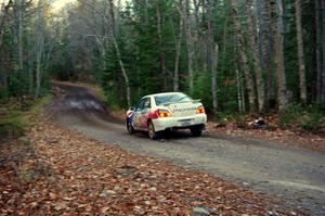 Yurek Cienkosz / Mariusz Malik in their Subaru WRX on SS5 (Herman II)