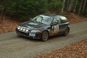 Silas Himes / Matt Himes in their Honda Civic on SS5 (Herman II)