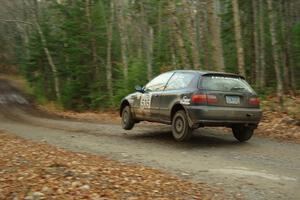 Silas Himes / Matt Himes in their Honda Civic on SS5 (Herman II)