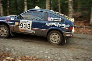 Chris O'Driscoll / Lori O'Driscoll in their Honda CRX on SS5 (Herman II)