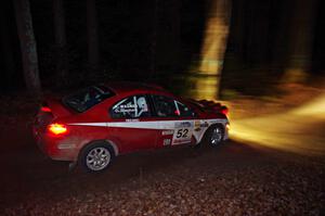 Doug Shepherd / Karen Wagner in their Dodge SRT-4 on SS8 (Bob Lake) about 1/4 mile before their 'off'