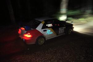 Janusz Topor / Michal Kaminski in their Subaru WRX STi on SS8 (Bob Lake)