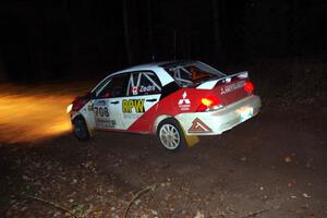 Jan Zedril / Jody Zedril in their Mitsubishi Lancer ES on SS8 (Bob Lake)