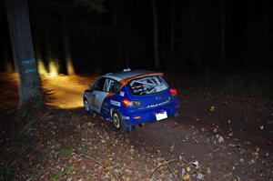 Eric Burmeister / Dave Shindle in their Mazda MAZDASPEED 3 on SS8 (Bob Lake)