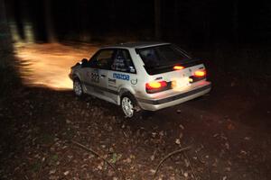 Erik Zenz / Dave Parps in their Mazda 323GTX on SS8 (Bob Lake)