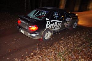David Allan / John Atsma in their Subaru WRX on SS8 (Bob Lake)