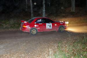 Dustin Kasten / Corina Soto in their Subaru Impreza on SS8 (Bob Lake)