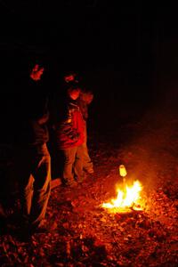 Marshals around a campfire on SS8 (Bob Lake)