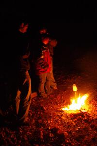 Marshals around a campfire on SS8 (Bob Lake)