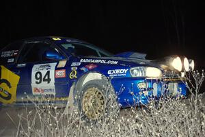 Piotr Fetela / Ray Vambuts in their Subaru Impreza STi on SS10 (Far Point II)