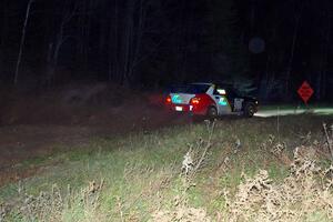 Janusz Topor / Michal Kaminski in their Subaru WRX STi on SS10 (Far Point II)