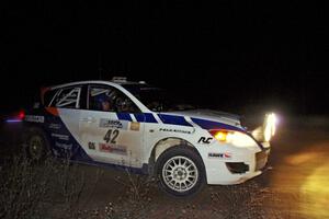 Eric Burmeister / Dave Shindle in their Mazda MAZDASPEED 3 on SS10 (Far Point II)