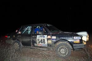 Matt Bushore / Andy Bushore in their VW Jetta on SS10 (Far Point II)