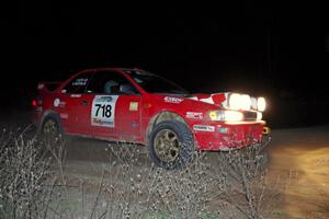 Dustin Kasten / Corina Soto in their Subaru Impreza on SS10 (Far Point II)