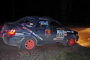Anthony Israelson / Jesse Lang in their Subaru Impreza on SS10 (Far Point II)