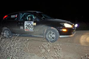 Pawel Dubina / Karol Dubina in their Ford Focus on SS10 (Far Point II)